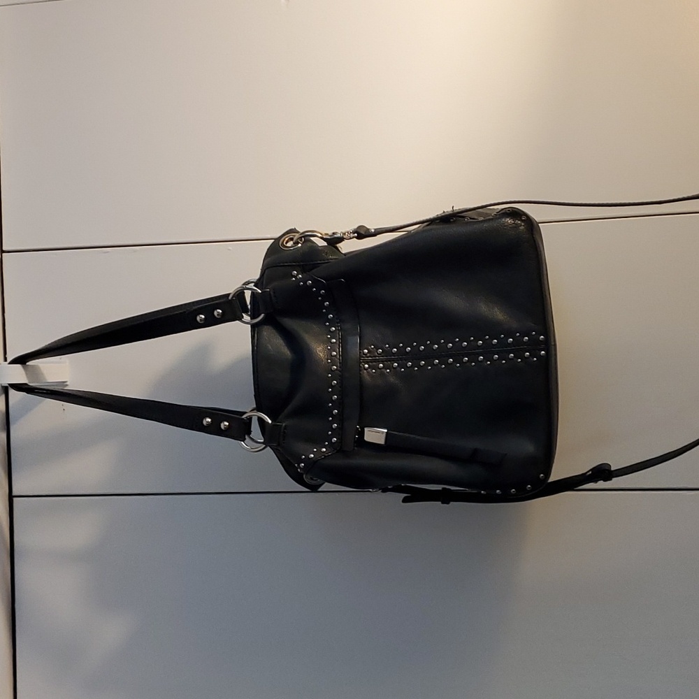 B Makowsky black studded purse